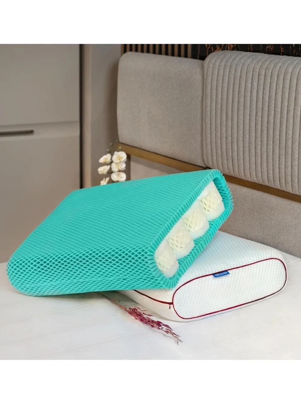 Cooling King Size Pillow Memory Foam Spring Anti Aging Anti Allergic Orthopedic